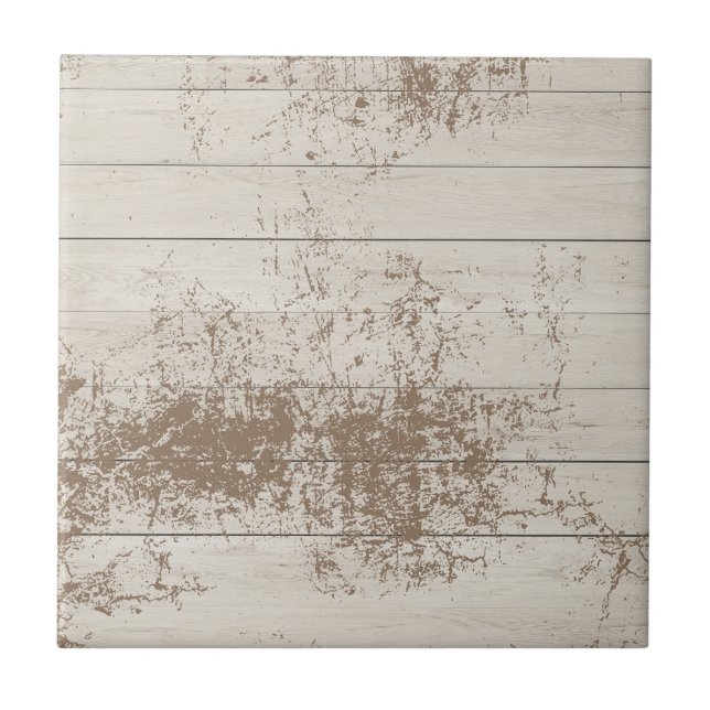 Modern cool rustic wood Grunge background Tile (Front)