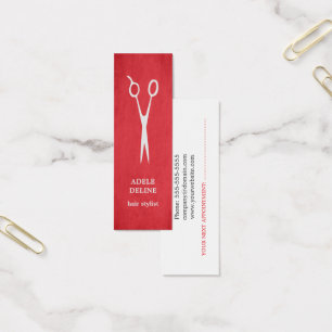 Modern Cool Scissor Hair Stylist Appointment Card