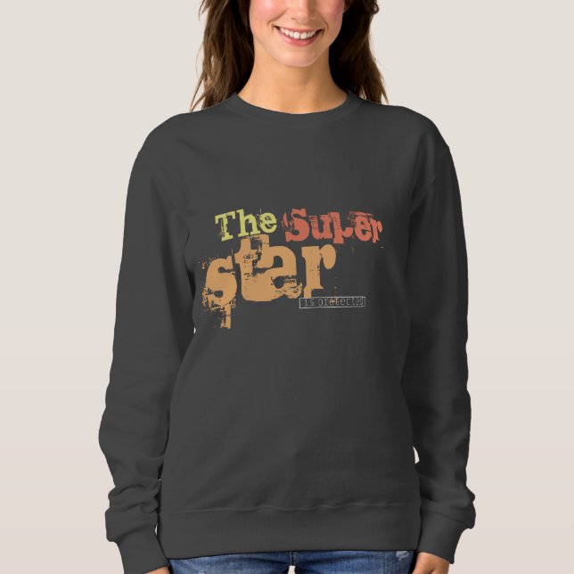 Modern cool text in colours for teen Black  Sweatshirt (Front)