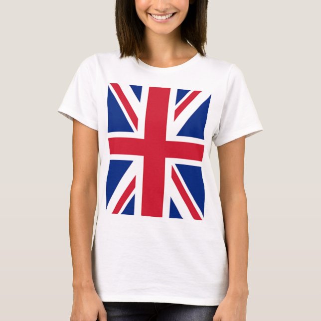 modern cool union jack flag london fashion T-Shirt (Front)
