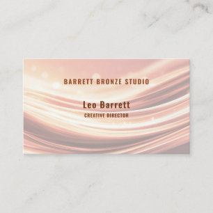 Modern Copper Fabric Design Professional 名刺 Business Card