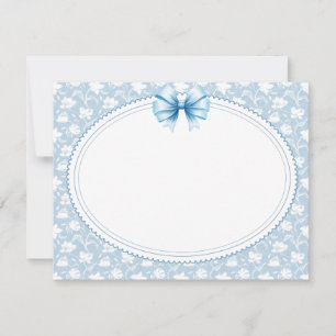 Modern "Coquette" Style "Thank You" Card
