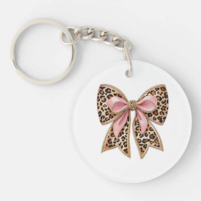 Modern coquettish bow key ring (Front)