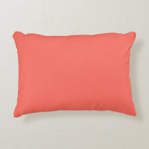 Modern Coral pink Plain Solid Colour