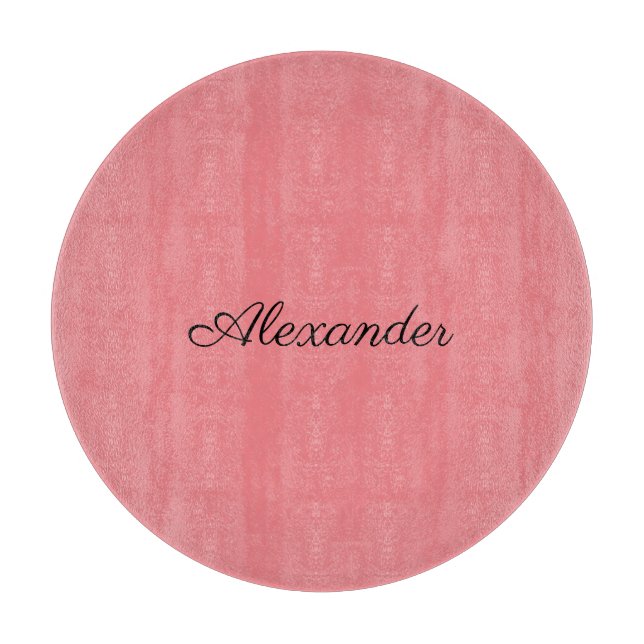 Modern Coral template,  Black Script   Cutting Boa Cutting Board (Front)