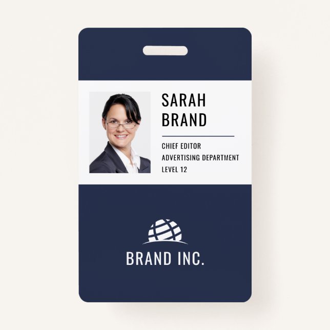 Modern Corporate Business ID ID Badge (Front)