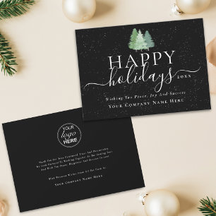 Modern Corporate Christmas Company Logo Holiday Card
