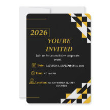 Modern Corporate Event Invitation Editable 