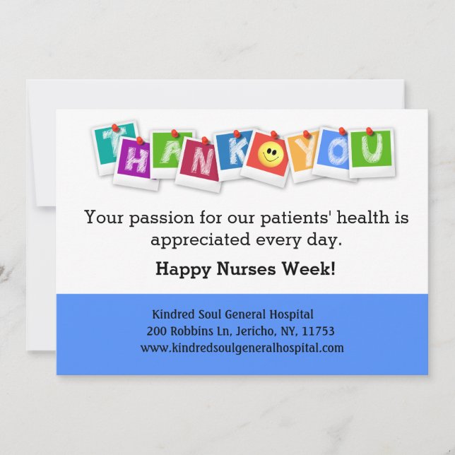 Modern Corporate  Happy Nurses Week Holiday Card (Front)