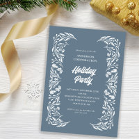 Modern Corporate Holiday Party White Foliage