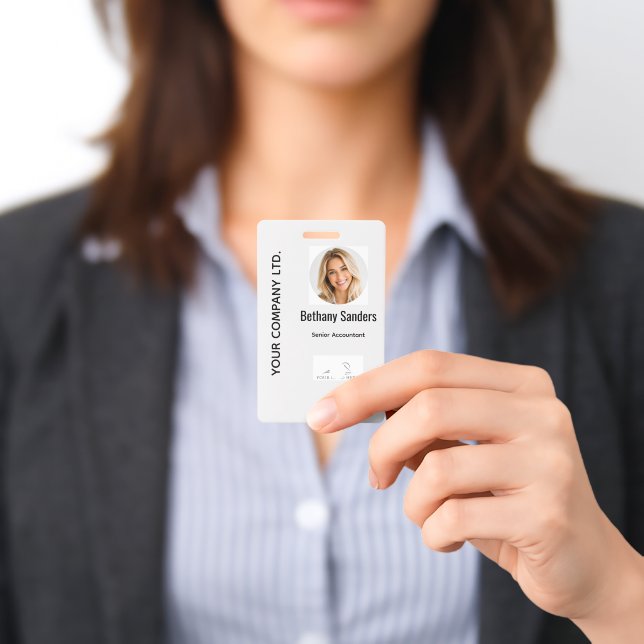 Modern Corporate Photo ID Badge Design (Presented)