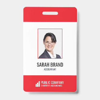 Modern Corporate Staff Employee Business ID Badge