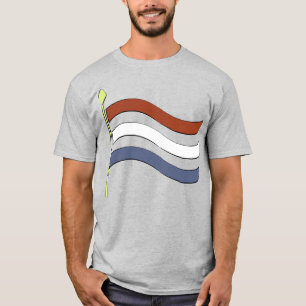 Modern Corporate Style American Flag Logo T-Shirt