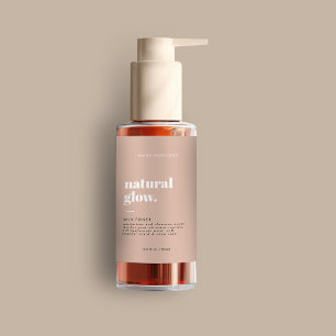 Modern Cosmetic Bottle Label