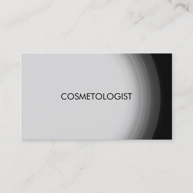 Modern Cosmetologist Professional Business Card (Front)