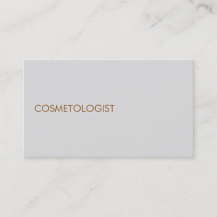 Modern Cosmetologist Professional Business Card