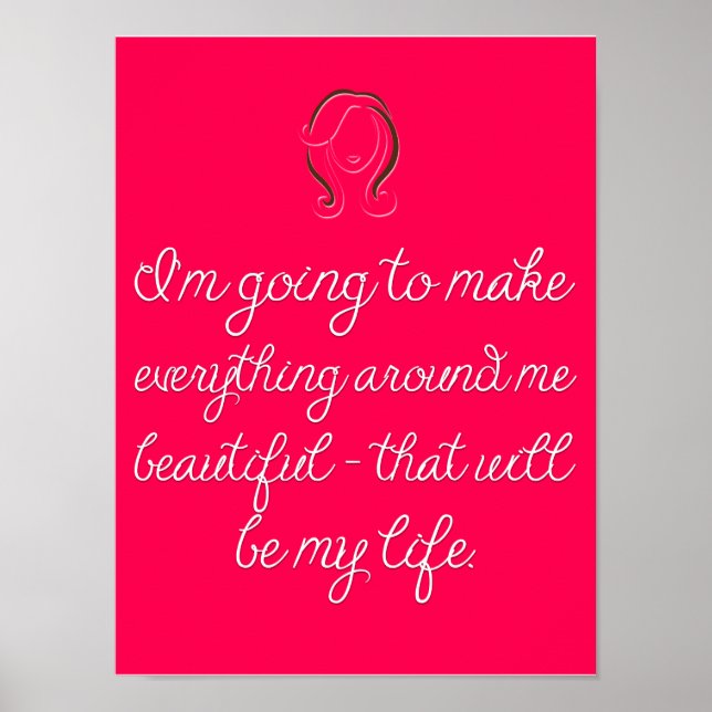 Modern Cosmetology Salon Poster (Front)