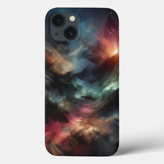 Modern Cosmic Nebula Phone Case  Abstract Ethereal (Back)