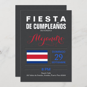 Modern: Costa Rica Party Invitation