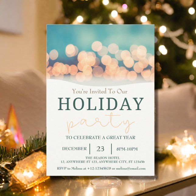   Modern Cosy Festive Holiday Party  Invitation (Creator Uploaded)