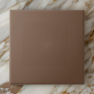 Modern Cosy Solid Colour Bison Brown Tile