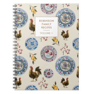 Modern Cottage Farmhouse Personalised Recipe Notebook