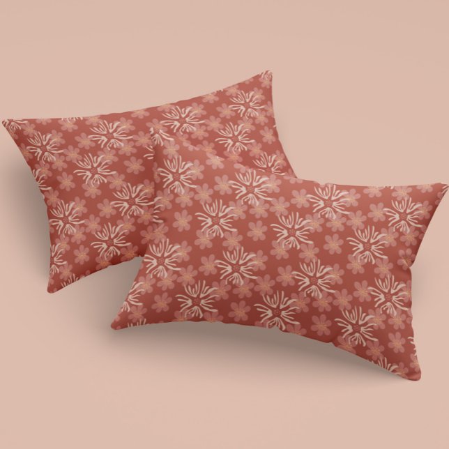 Modern Cottage Floral – Soft Terracotta Palette Pillowcase (Creator Uploaded)