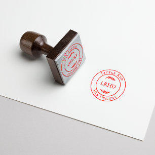 Modern Country Charm Business Logo Rubber Stamp