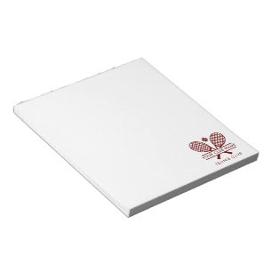 Modern Country Club Name Tennis Team Custom Notepad