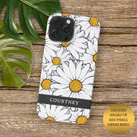 Modern Country Cottage Daisy Floral Pattern