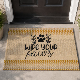 Modern Country Farmhouse, Wipe Your Paws Doormat