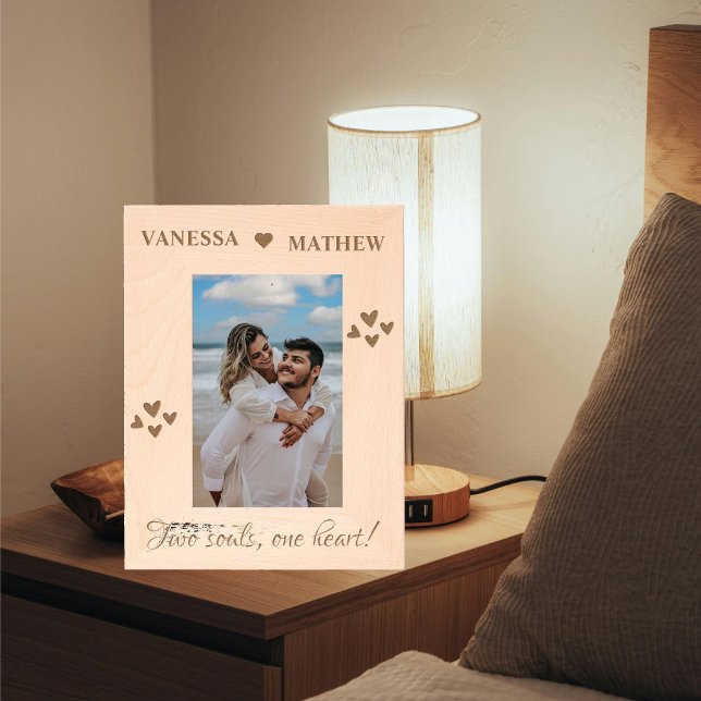 Modern Couple Best couple two soul one heart  Etched Frames (Creator Uploaded)