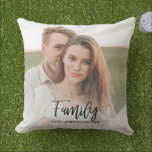 Modern Couple Collage Photo & lovely Family Gift Cushion<br><div class="desc">Modern Couple Collage Photo & lovely Family Gift</div>