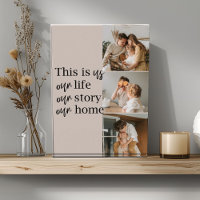 Modern Couple Family Photo & Family Quote Lovely
