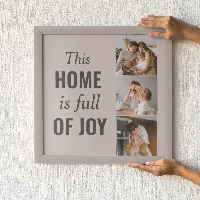 Modern Couple Family Photo & Family Quote Poster (Creator Uploaded)