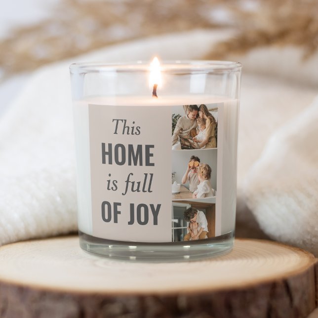 Modern Couple Family Photo & Family Quote Square Sticker (Creator Uploaded)