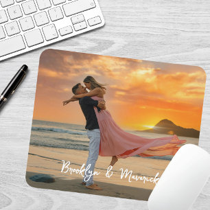 Modern Couple Photo  Mouse Pad