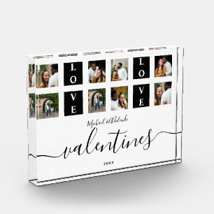 Modern Couples Custom Photo Collage Valentines Day
