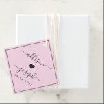 Modern Couple's Names Wedding or Shower Gift Tags<br><div class="desc">These are the perfect little gift tags for your wedding welcome bags or favours. You can customise front and back text,  as well as change the colours.</div>