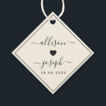 Modern Couple's Names Wedding or Shower Gift Tags<br><div class="desc">These are the perfect little gift tags for your wedding welcome bags or favours. You can customise front and back text,  as well as change the colours.</div>