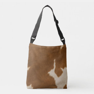 Modern Cow Faux Leather Elegant Collection Crossbody Bag