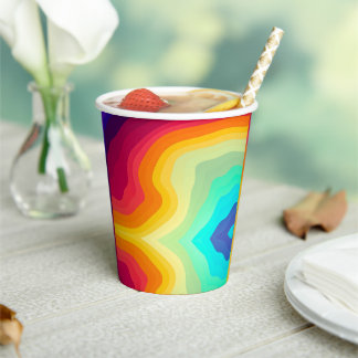 Modern Cracked colorful Stylist Paper Cups