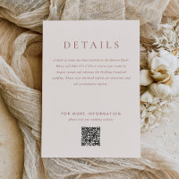 Modern Cream Brown Monogram Earth Tone Wedding