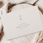 Modern Cream Grey Monogram Mix Match Wedding Guest Book<br><div class="desc">Modern Cream Grey Monogram Mix Match Wedding Guest Book features modern type pairings in soft modern earth tones.</div>