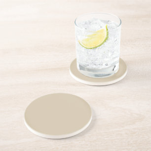 Modern Cream Ivory Customisable Coaster