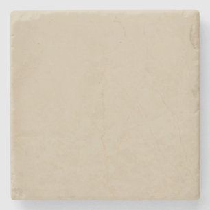 Modern Cream Ivory Customisable Stone Coaster