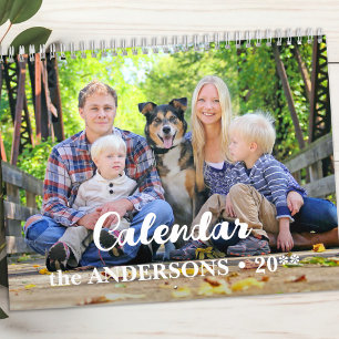Modern Create Your Own Custom Family Photo 2025  Calendar