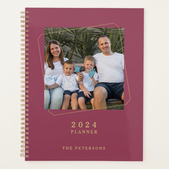Modern Create Your Own Photo  Planner (Front)