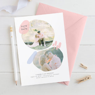 Modern Creative Abstract Save the Date Photo