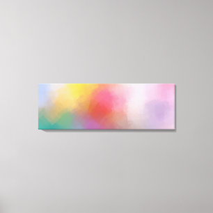 Modern Creative Colourful Abstract Art Red Yellow Canvas Print